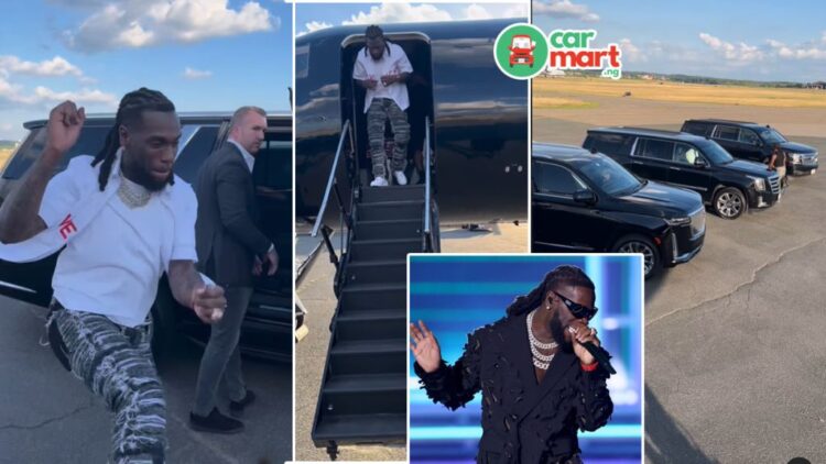 Burna Boy charges over $1 million per show with the provision of a private jet, 8 cars