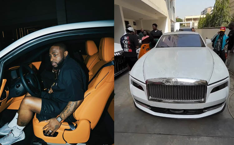 Davido Welcomes his 2025 Rolls-Royce Spectre