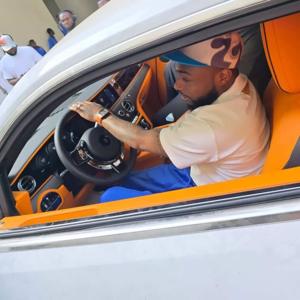 Davido Welcomes his 2025 Rolls-Royce Spectre