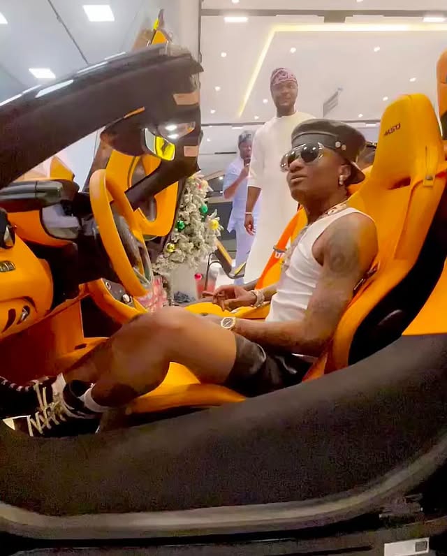Wizkid inside the 2024 McLaren 750s MSO