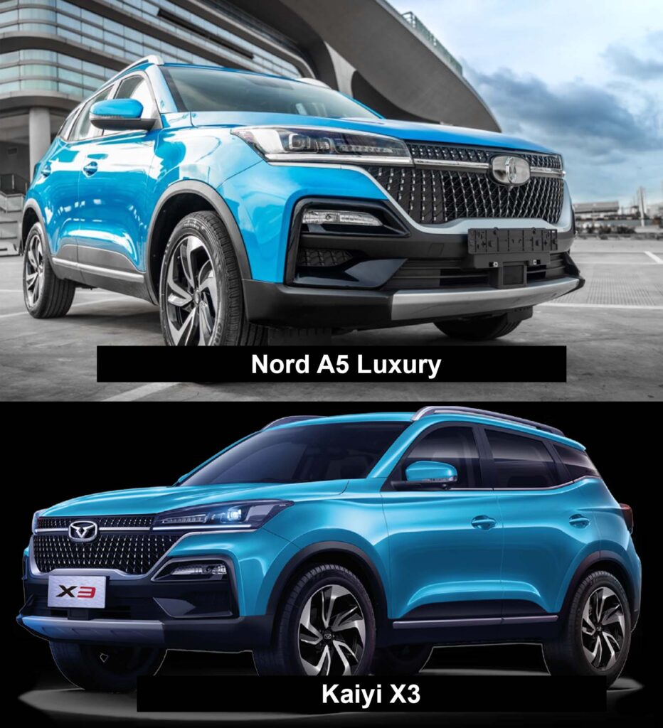 2025 Nord Vehicle Prices in Nigeria – Which Model Fits Your Budget? 4 Nord A5 Luxury = Kaiyi X3