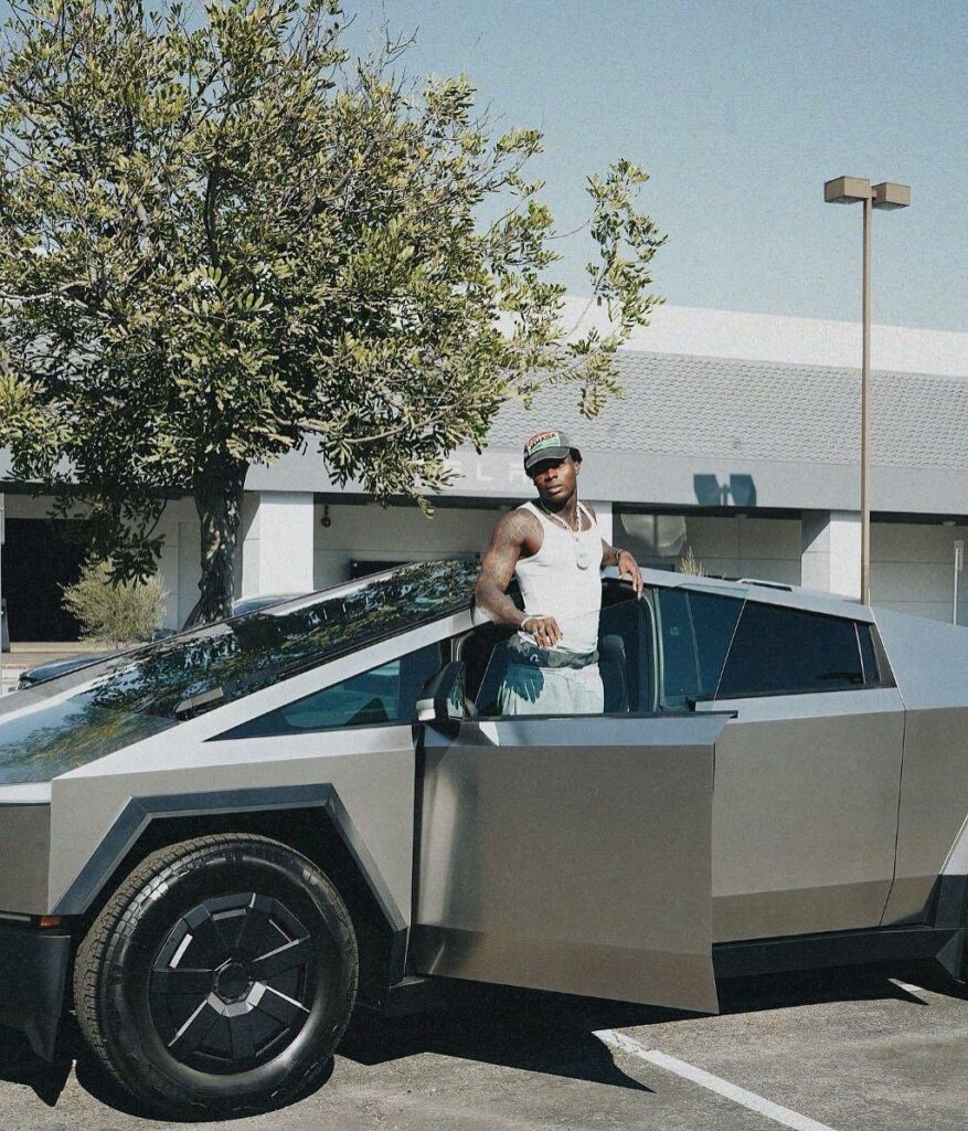 Asake Tesla cybertruck