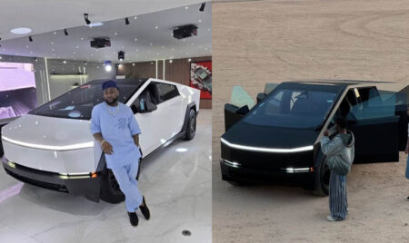 Nigerian Musicians who own and drive Tesla Cybertruck
