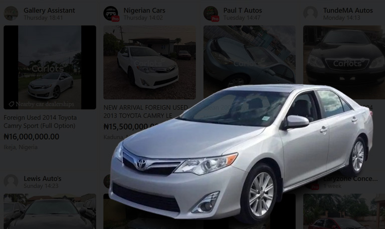 Prices Toyota Camry in Nigeria