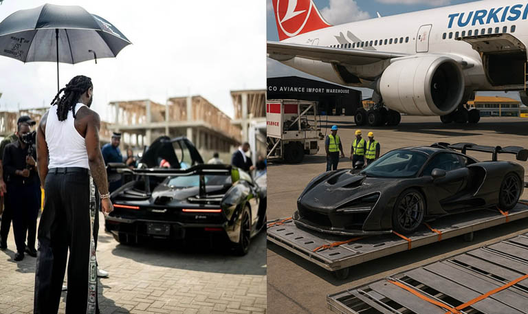 Burna Boy bought a tokunbo car, Davido bought a 2026 car in 2025: Comparing Their Latest Cars — Price, Class, and Purpose 2 Burna Boy’s McLaren Senna
